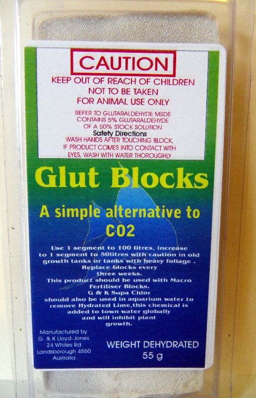Glut Block 55g         A simple alternative to CO2